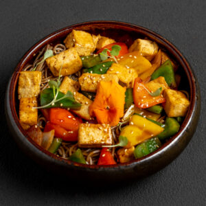 Kung Pao Tofu/ Chicken with Soba Noodles